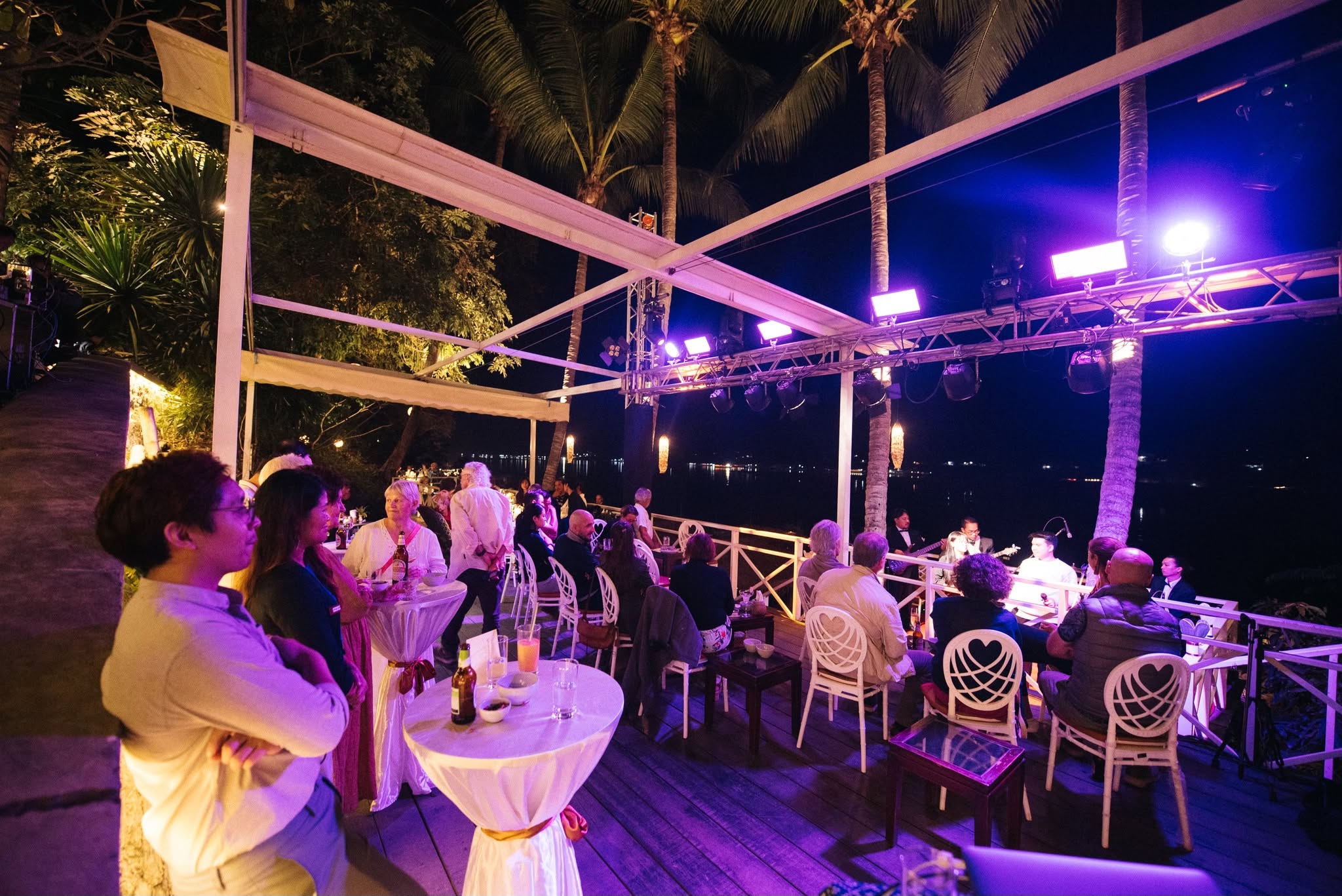 A celebration on the terrace