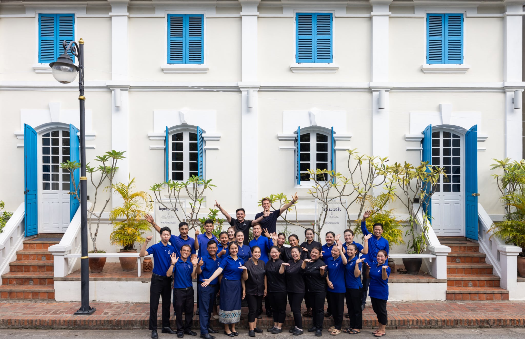 The Belle Rive Terrace team in Luang Prabang